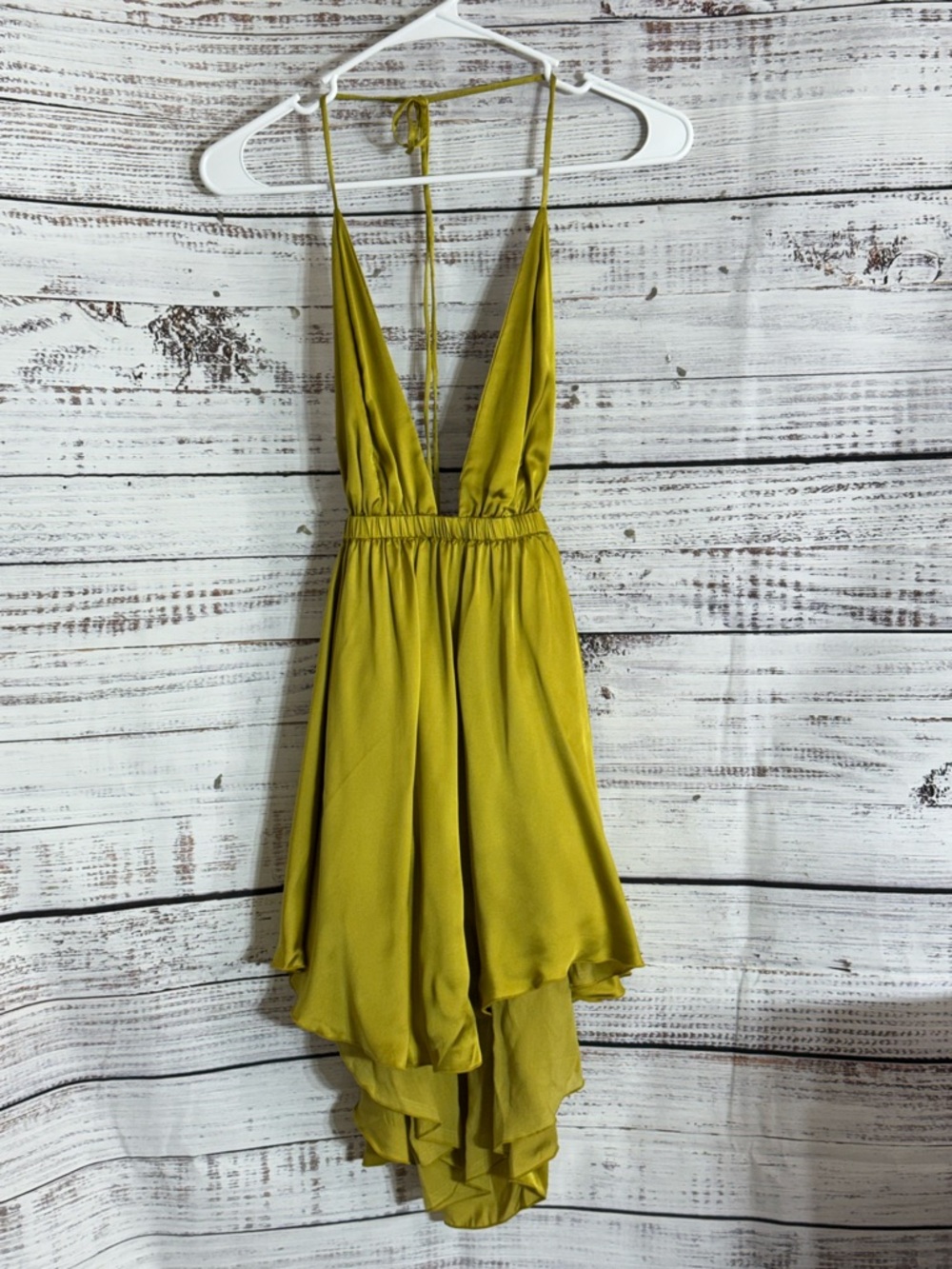 India Dress Womens Size Small trust babydoll Satin in Eve Mini Cover up Flirty - Picture 2 of 15